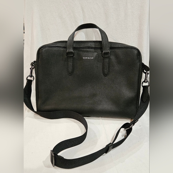 Coach Other - Coach Black Leather Structured  Briefcase for Men